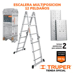 TRUPER - Escalera Multiposición 12 peldañosTruper