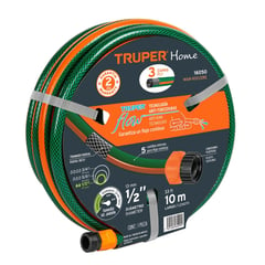 TRUPER - Manguera 1/2" reforzada 3 capas 10 metros