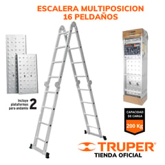 TRUPER - Escalera Multiposición 16 peldañosTruper