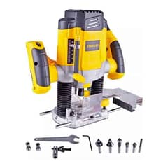 STANLEY - Ruteadora 1/4" 1200 W 27000 Rpm 55 mm + 6 Fresas SRR1200-B2
