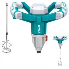 TOTAL TOOLS - MIXER 1400W MEZCLADOR DE CEMENTO Y PINTURA INDUSTRIAL TOTAL - TD614006