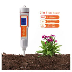 OEM - Medidor de Conductividad de Suelo EC TDS Temperatura Conductímetro