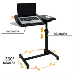 OEM - Mesa Escritorio Plegable para Computadora Laptop con Ruedas