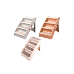 QUE PATAS PET SHOP - Escalera Plegable para Mascotas Beige