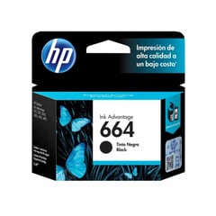 HP - Cartucho de Tinta F6V29AL 664 Negro Original