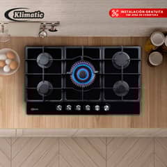 KLIMATIC - COCINA EMPOTRABLE TREVI 90 5 HORNILLAS