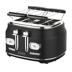 WESTINGHOUSE - Tostadora 4 rebanadas Retro WH negro