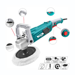 TOTAL TOOLS - PULIDOR ANGULAR 1400W 7 VELOCIDAD VARIABLE TOTAL - TP1141806