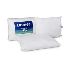 DRIMER - Almohadas Twin Pack Antiácaros 65x50 Cm