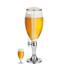 S/M - Dispensador de cerveza y bebidas - Beer Tower con Luces LED de 3000 ML