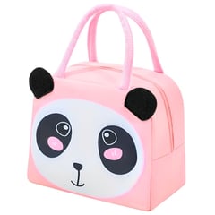 MINARI - Lonchera Térmica Fiambrera Portátil para Niños Panda Rosa 52L