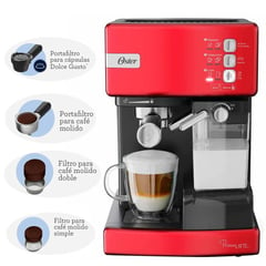 OSTER - Cafetera Expresso PrimaLatte BVSTEM6603R