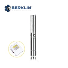 BERKLIN - BOMBA SUMERGIBLE PARA POZO PROFUNDO DE 2HP - 2¨ ACERO