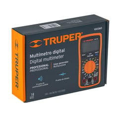 TRUPER - Multitester Multímetro Digital Profesional Voltaje Resistencia