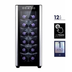 ELECTROLUX - Cava De Vinos 12 Botellas Panel Digital Negro ERW122XAMB