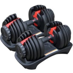 SPORT FITNESS - Mancuernas Ajustables/Regulables de 2.5 a 24Kg x 2 - 48kg