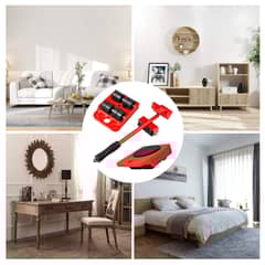 TODO FIT - Kit de Ruedas para Mover Muebles Rojo