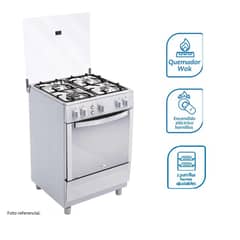 COLDEX - Cocina CX641 a Gas de Pie 24" 4 Quemadores Inox