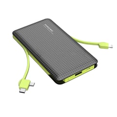 GENERICO - Powerbank 10000mah Batería Externa Carga Rápida NEGRO VERDE