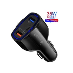 OEM - Cargador de Auto Carro Dual USB Tipo C Carga Rapida 35W