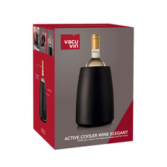 VACU VIN - Cubitera Enfriadora de Vino Elegante Negro