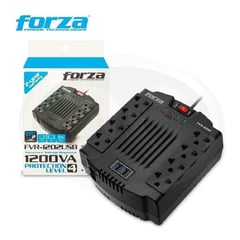 FORZA - Estabilizador 8 Tomas FVR-1202usb 1200va - 2 usb