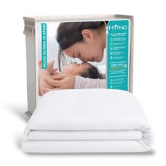 HYPNO HOME - Funda De Colchón Impermeable 2 Plz De Bambú Con Cierre En L - Blanco