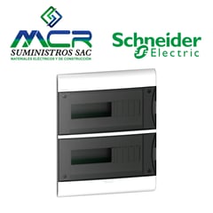 SCHNEIDER ELECTRIC - TABLERO EMPOTRABLE PLASTICO PUERTA FUME 24 POLOS IP40 Schneider