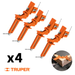 TRUPER - Prensa Esquinera Carpintero Pack 4 unidades