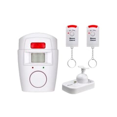 GENERICO - Kit de Alarma para el Hogar Sensor Movimiento y 2 Controles Remotos Genieka