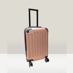 GENERICO - Maleta de Cabina con Clave Carry on 10kg - Oro Rosa