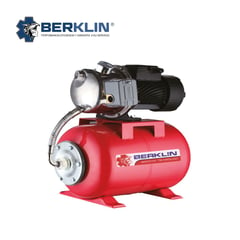 BERKLIN - EQUIPO HIDRONEUMATICO DE 24L CON BOMBA DE ACERO INOXIDABLE DE 1HP