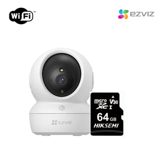 EZVIZ - Cámara De Seguridad Inteligente Para Interiores C6N Full Hd + SD 64 GB