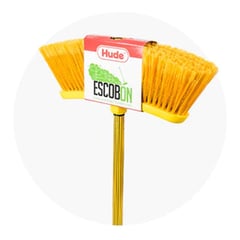 HUDE - Escoba Mango De Plastico Escobon