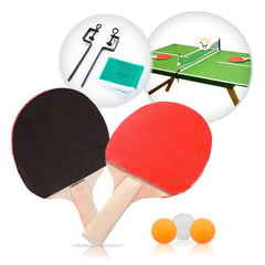 GENERICO - Raqueta De Ping Pong Mas Malla Raquetas De Ping Pong