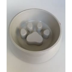 GENERICO - Plato Anti ansiedad de Melamine Para Perro o Gato - Blanco