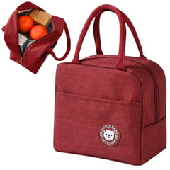 MINARI - Lonchera Térmica Bolsa de Almuerzo Impermeable Rojo V3