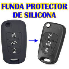 IMPORTADO - Funda Silicona Carcasa Llave Flip Compatible Kia Hyundai