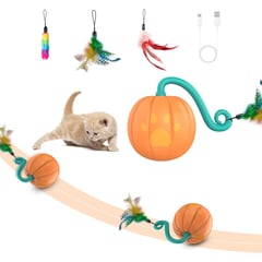 IMPORTADO MC - Pelota Inteligente Para Gatos Pet Smart Toy Calabaza 360°