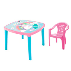 REYPLAST - Mesa kinder Para Niños Silla -Niña