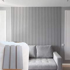 GENERICO - Wall Panel Blanco MDF X6 piezas