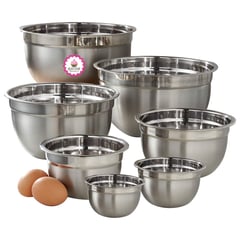 GENERICO - Bowls de acero inoxidable Set x 7 unidades