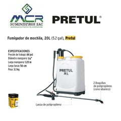 PRETUL - FUMIGADOR DE MOCHILA 20L 24588