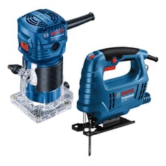 BOSCH - Fresadora 1/4" 550W GKF 550 + Sierra Caladora 20 mm GST 680