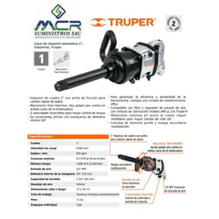 TRUPER - Llave de impacto neumática 1 pulgada industrial 11186