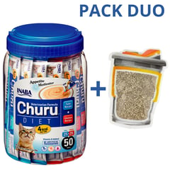 CHURU - DUO VET DIET - ATUN POLLO 50 U (PACK CATNIP 30G)