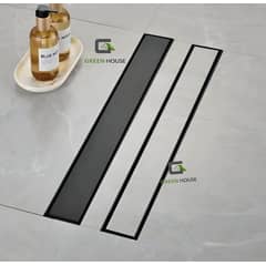IMPORTADO MC - SUMIDERO REVERSIBLE ACERO SUS 304 DE 8X60CM NEGRO