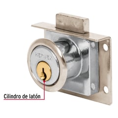 HERMEX - Chapa Cerradura para mueble modelo 24 cromo