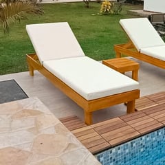 MOVENDA - Reposera de Piscina ajustable Monarca