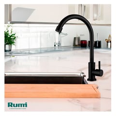 RUMI - LLAVE DE LAVADERO A LA PARED BLACK YANAYLINE RKT-01-RUMI